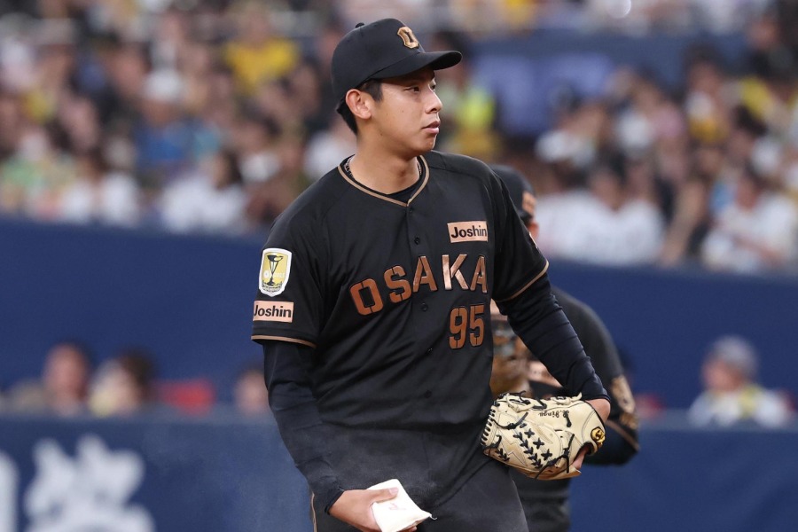 阪神・神宮僚介【写真：栗木一考】