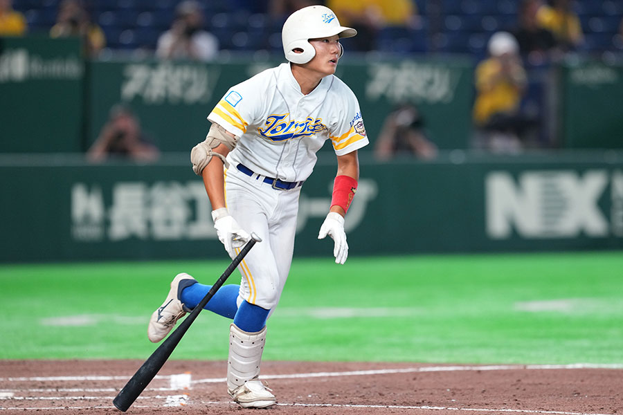 取手リトルシニア・三ツ井蓮主将【写真：イワモトアキト】