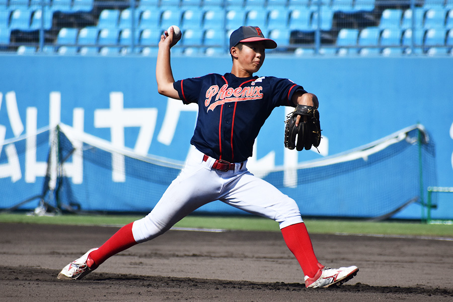 船橋フェニックスの先発の柱となった森下貴斗【写真：高橋幸司】