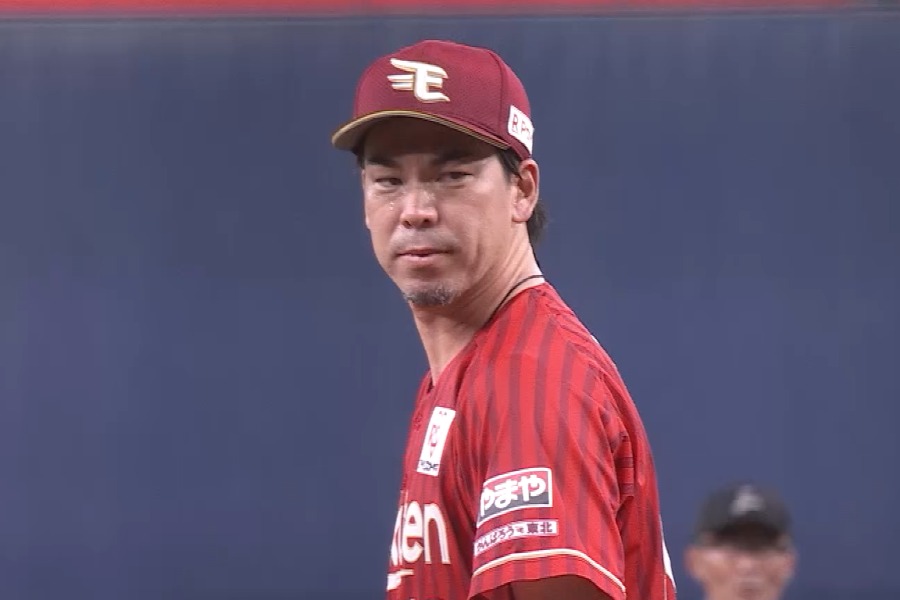 オリックス戦に先発した楽天・前田健太【画像：パーソル パ・リーグTV】