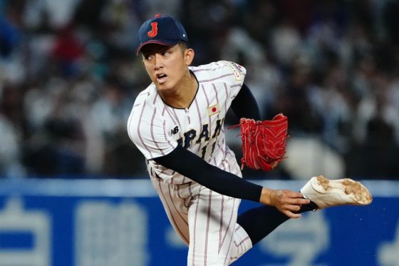 侍U18・織田翔希、衝撃の156キロ　神宮騒然…大学代表にエンジン全開、自己最速は157キロ