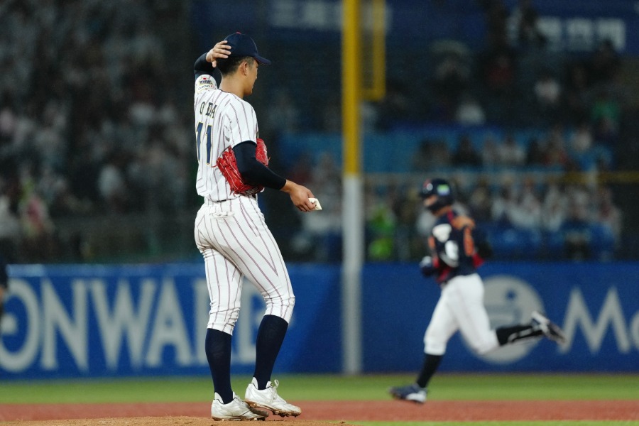立大・小林隼翔に2ランを被弾した横浜・織田翔希【写真：黒澤崇】