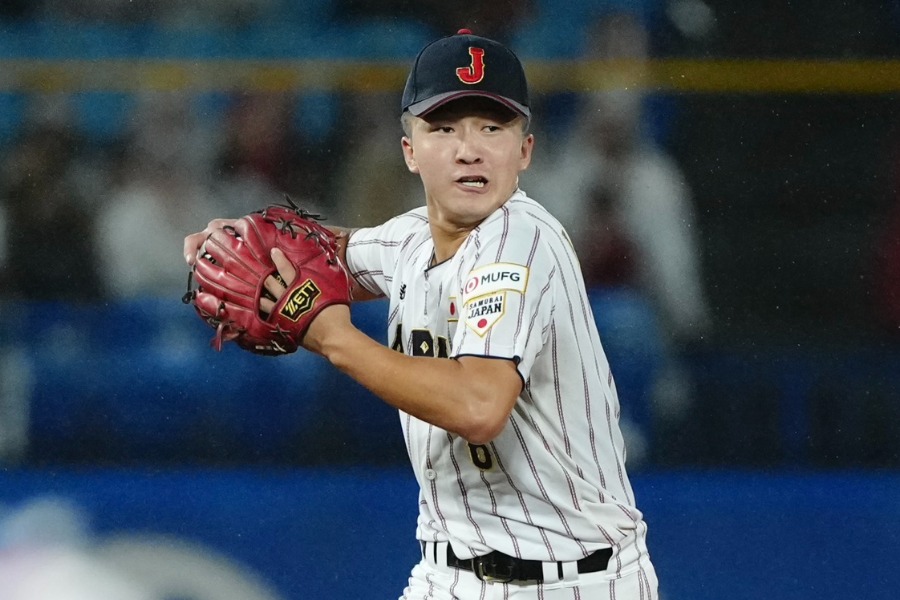 U-18壮行試合に出場し、好守を見せた横浜・池田聖摩【写真：黒澤崇】