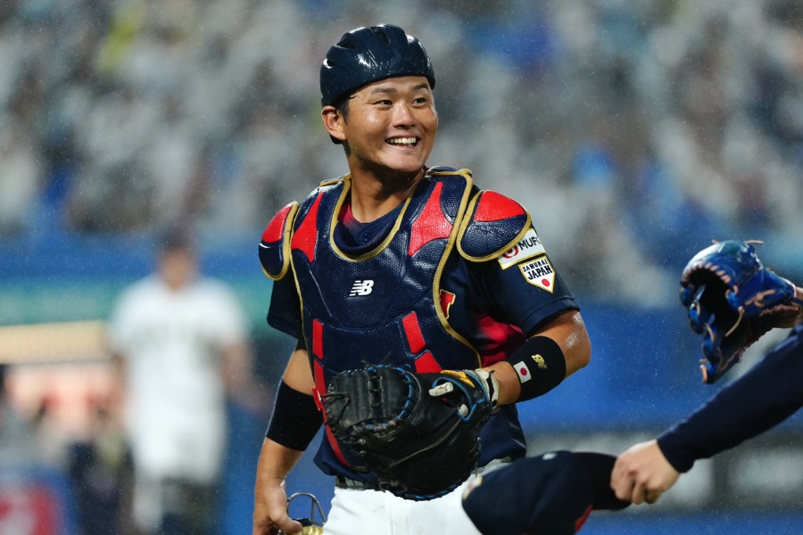 壮行試合に出場した青学大・渡部海【写真：黒澤崇】