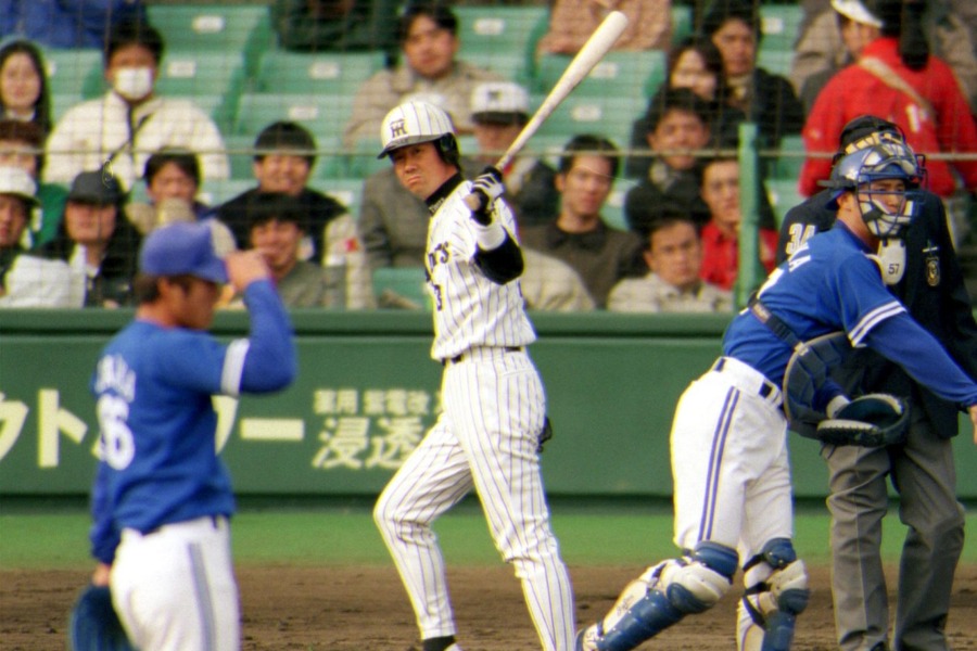 横浜戦で三振を喫した阪神時代の八木裕さん【写真提供：産経新聞社】