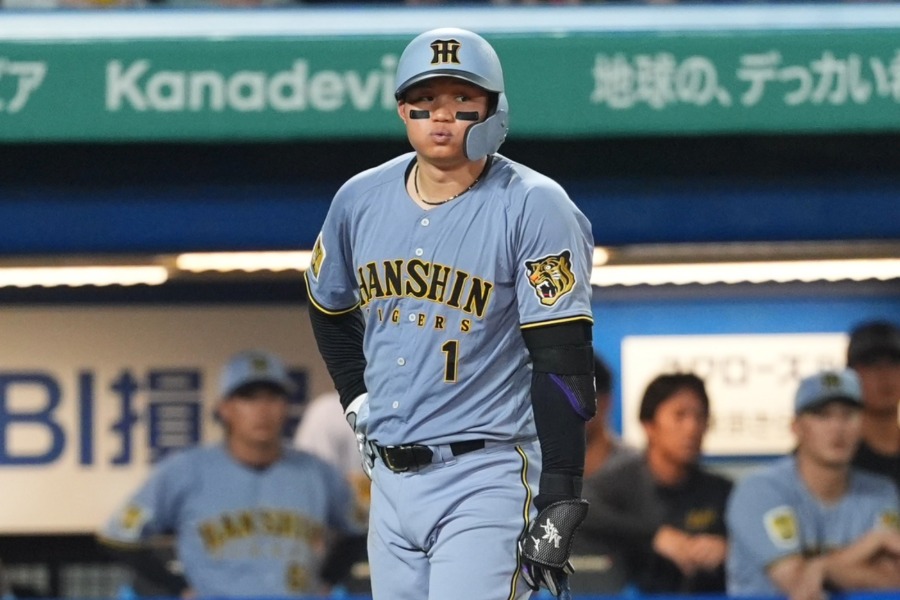 ヤクルト戦に出場した阪神・森下翔太【写真：小林靖】
