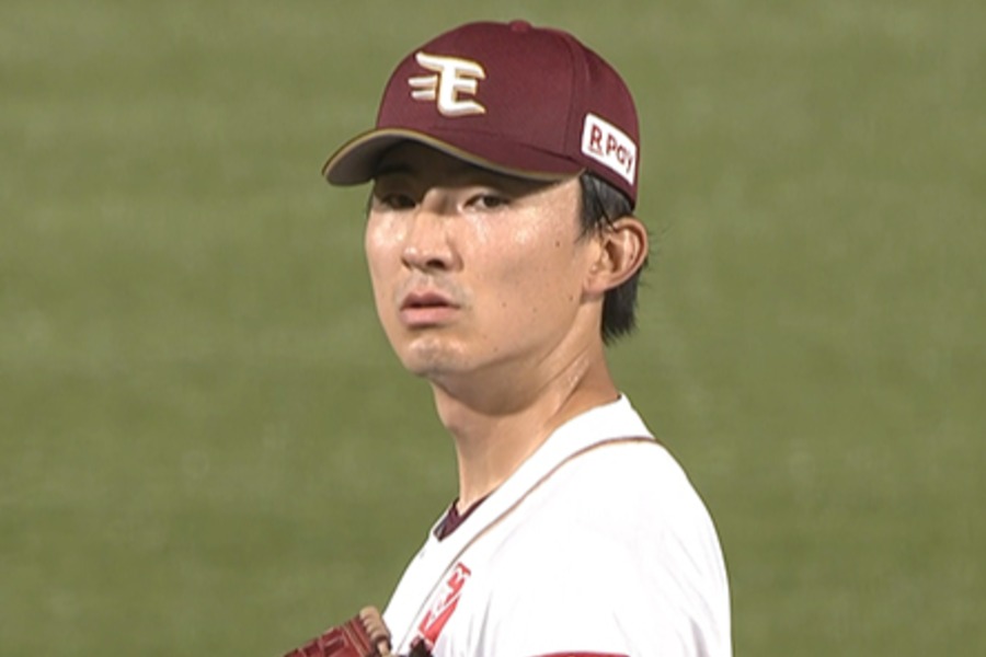 オリックス戦に先発した楽天・荘司康誠【画像:パーソル パ・リーグTV】