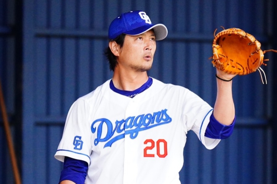 中日・涌井秀章【写真：荒川祐史】