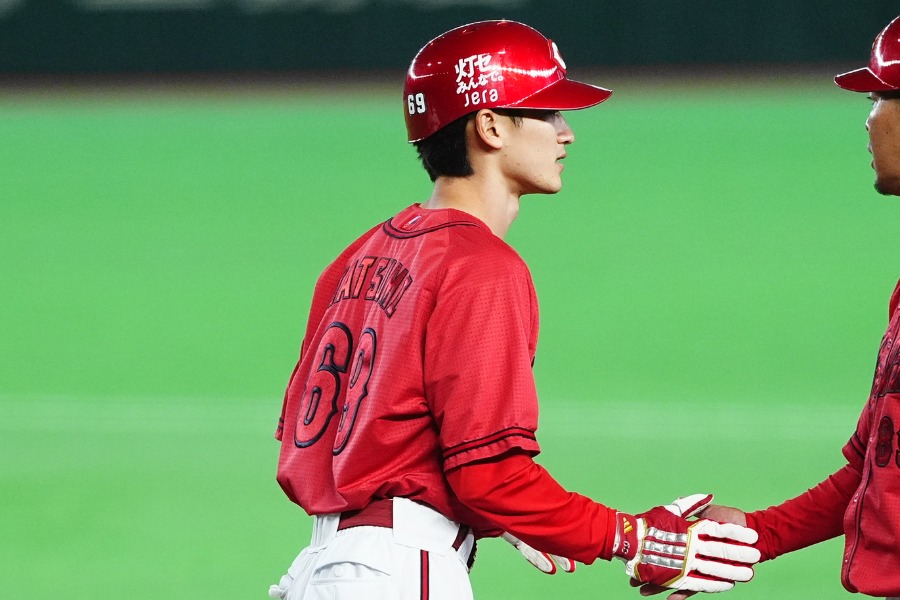 広島・辰見鴻之介【写真：井上学】