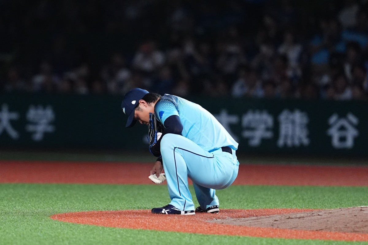 極限まで集中力を高めて打者を制圧している【写真：小林靖】