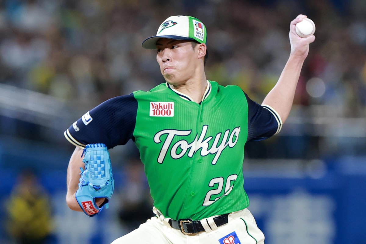 2日の阪神戦に先発し力投したヤクルト・山野太一【写真：産経新聞社】