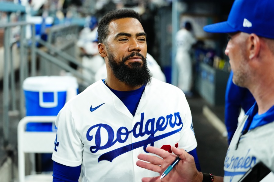 ドジャースのテオスカー・ヘルナンデス【写真：黒澤崇】