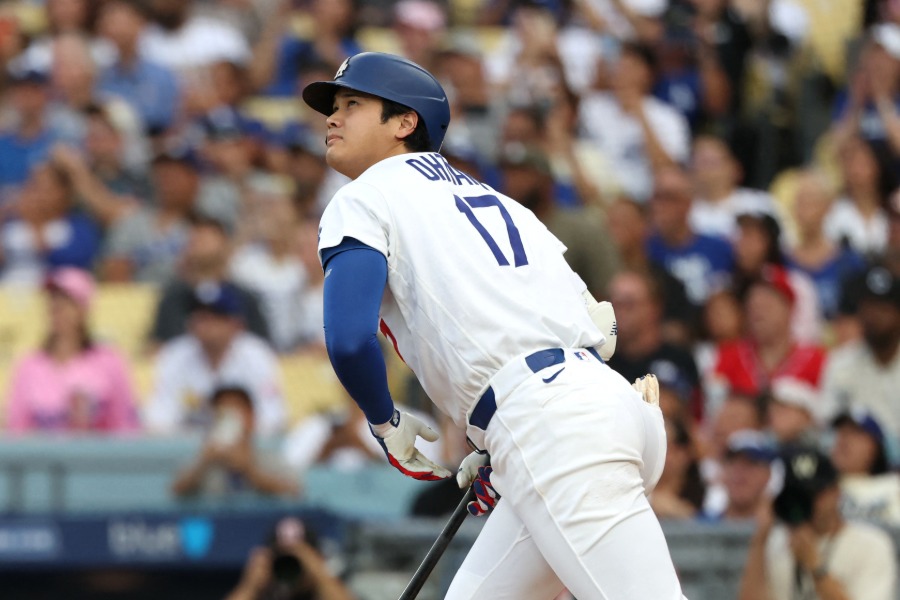 レッズ戦に出場したドジャース・大谷翔平【写真:ロイター】