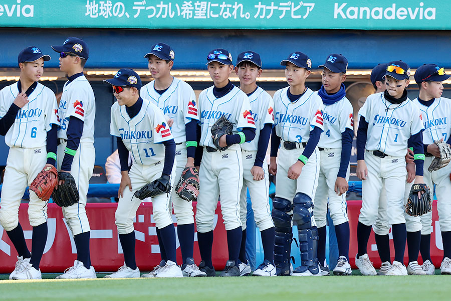 昨年大会に出場した四国ILジュニアナイン【写真：加治屋友輝】