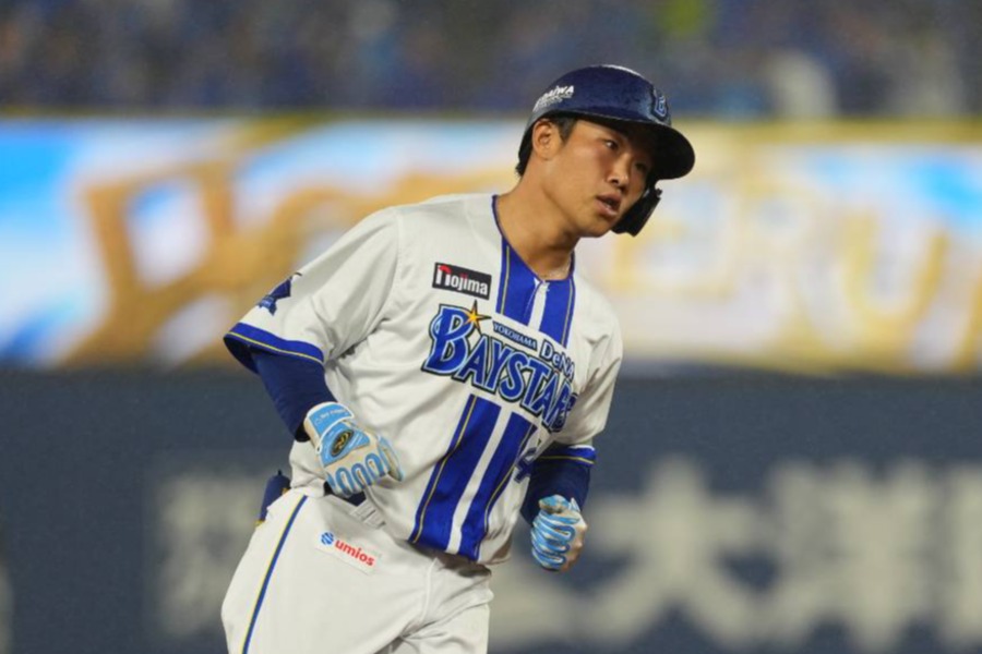 ヤクルト戦で2号を放ったDeNA・井上朋也【写真：井上学】