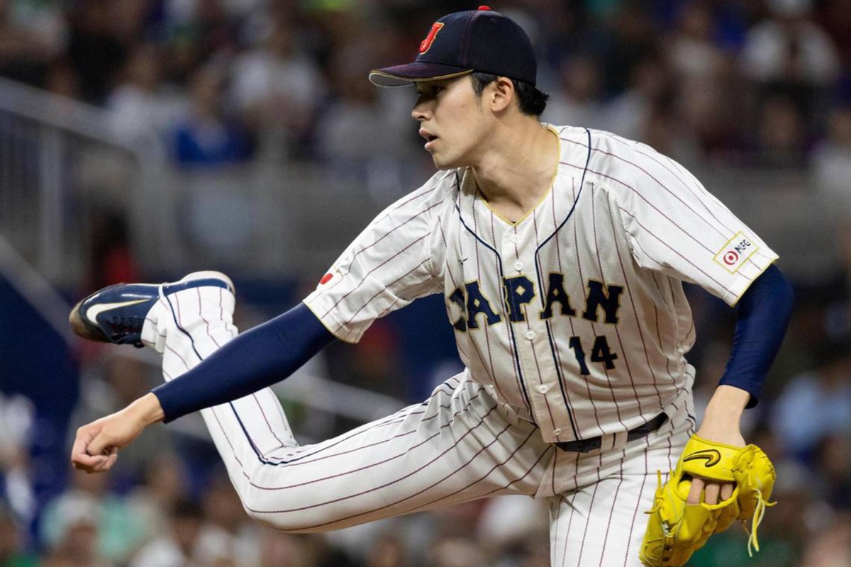 2023年のWBCでメキシコ戦に登板した佐々木朗希【写真：アフロ】