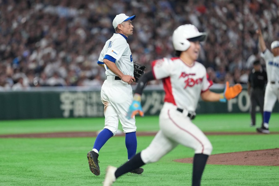 9回127球を1人で投げ抜いたKOBE CHIBENのイチロー氏【写真：井上学】