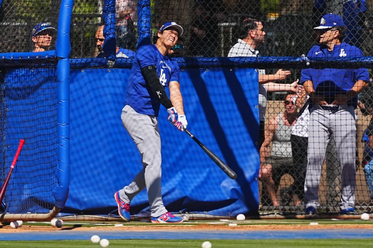 大谷翔平の打撃練習は若き大砲にとって無二の“教科書”だった【写真：荒川祐史】