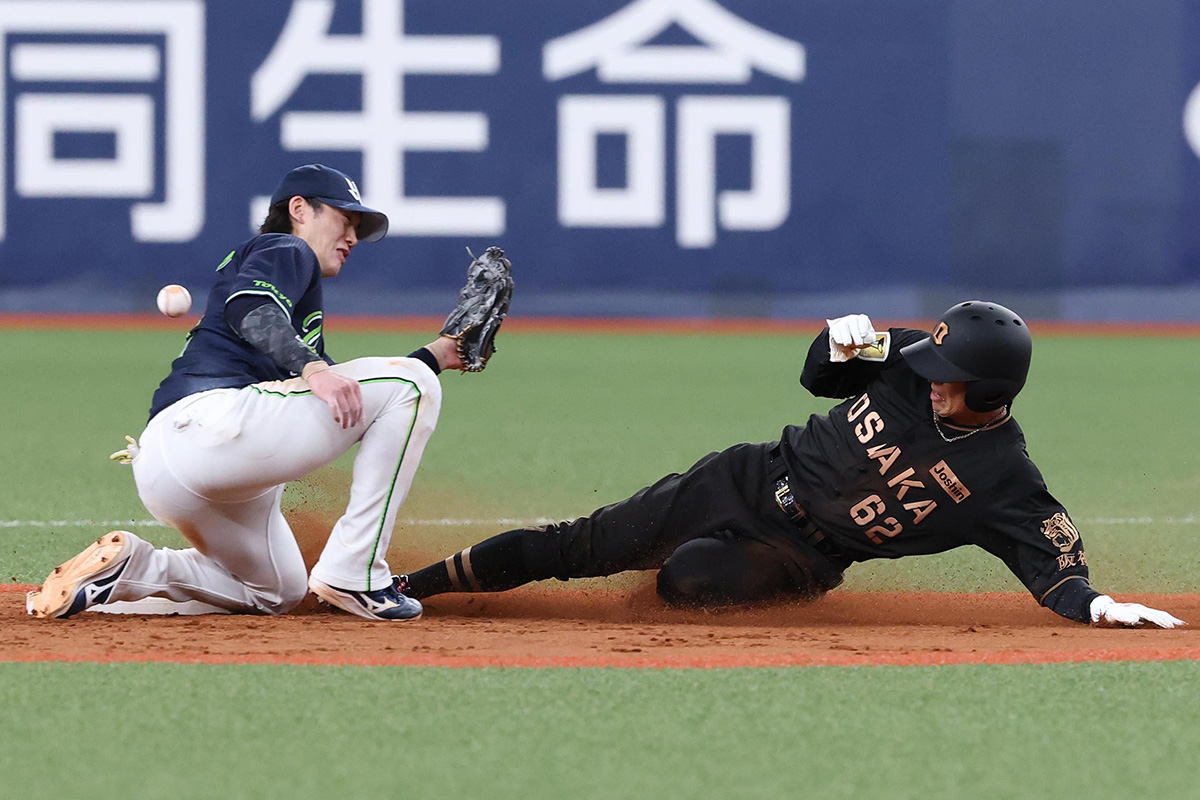 今シーズン、盗塁成功率は100％を誇る【写真：栗木一考】