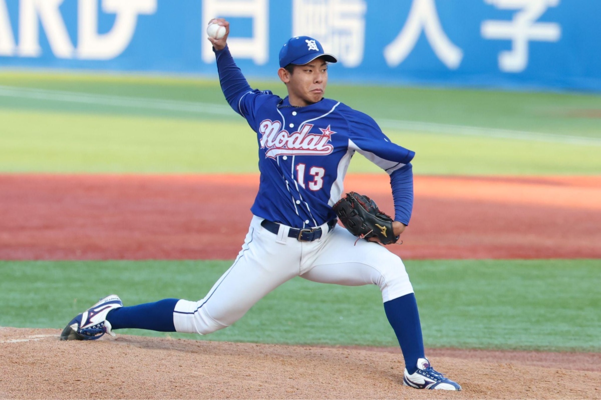 東京農業大学北海道オホーツク4年時には明治神宮野球大会で登板【写真：加治屋友輝】