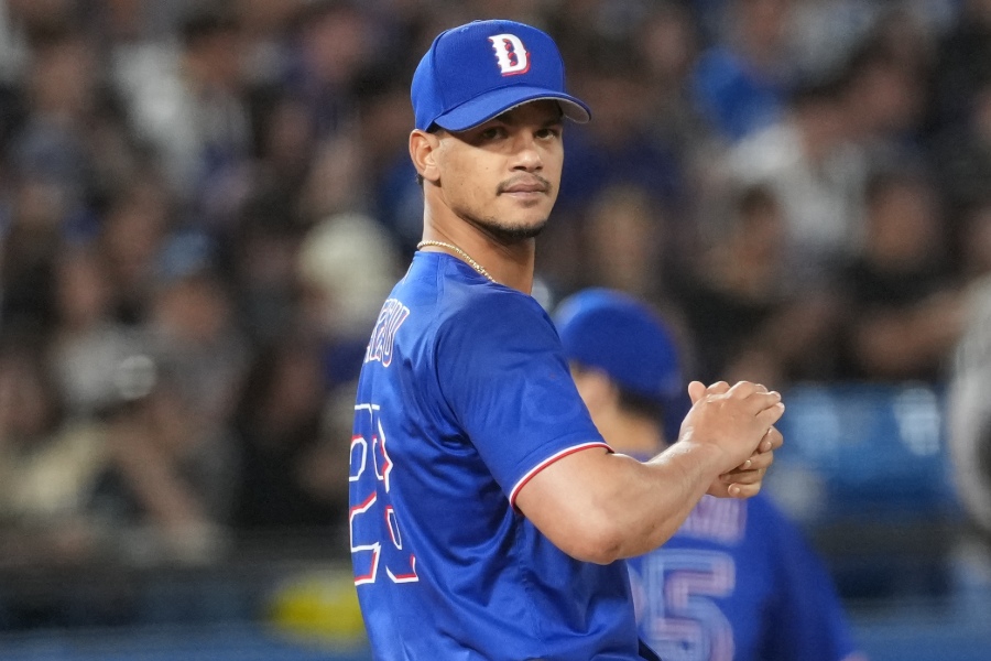 中日のアルバート・アブレウ【写真：井上学】