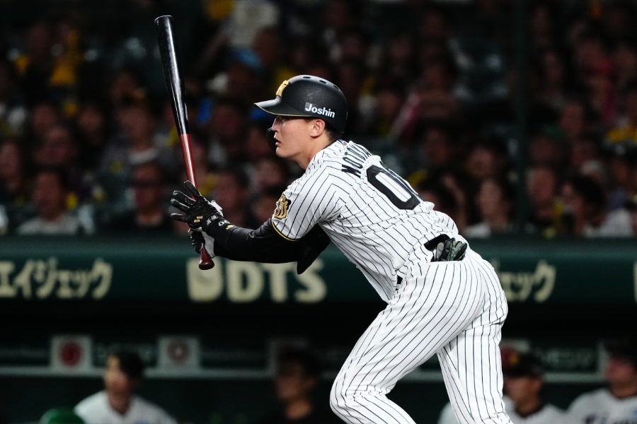 DeNA戦に出場した阪神・元山飛優【写真：黒澤崇】