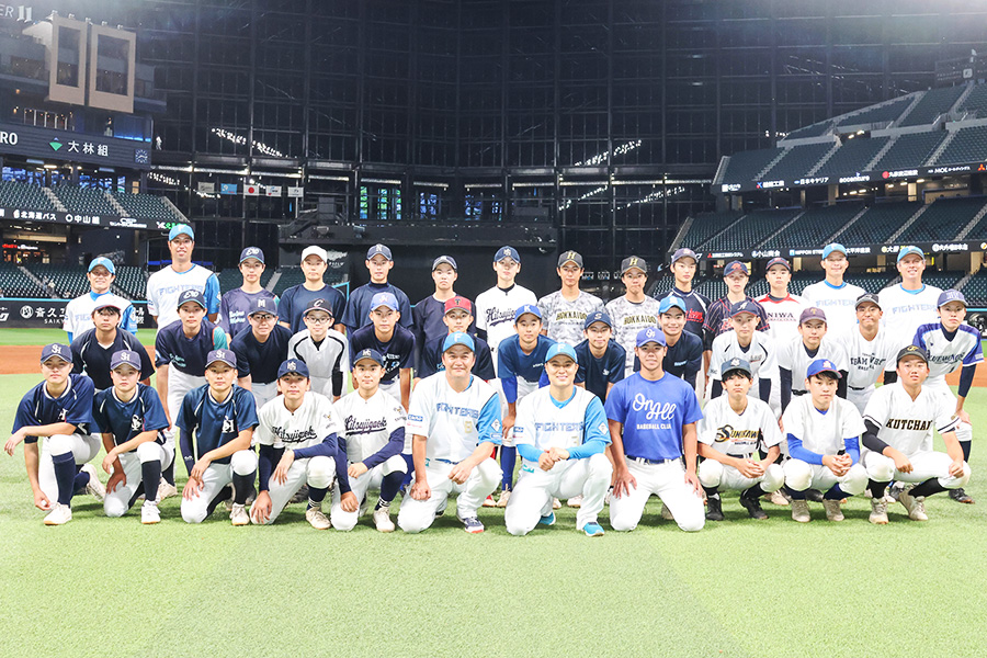 北海道の各地から33人の軟式球児が参加した【写真:石川加奈子】