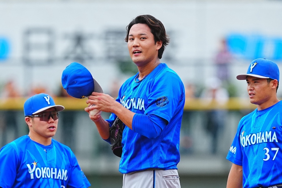 巨人2軍戦に先発したDeNA・藤浪晋太郎【写真：荒川祐史】
