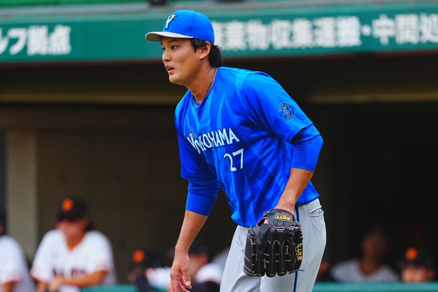 巨人2軍戦に先発したDeNA・藤浪晋太郎【写真：荒川祐史】