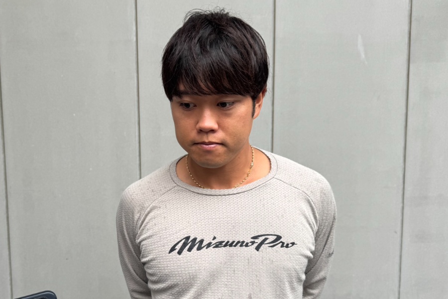 戦力外通告を受けたDeNA・西巻賢二【写真：町田利衣】