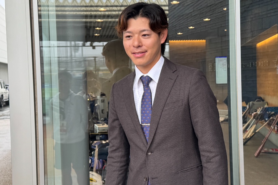 戦力外通告を受け引退を決断したDeNA・中川颯【写真：町田利衣】