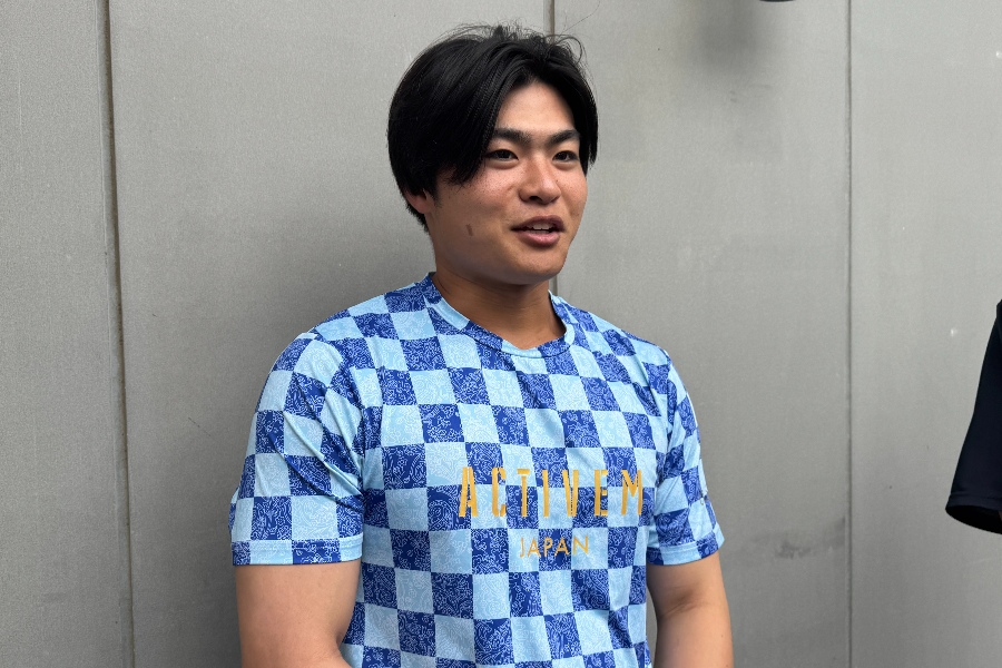 戦力外通告を受けたDeNA・小笠原蒼【写真：町田利衣】