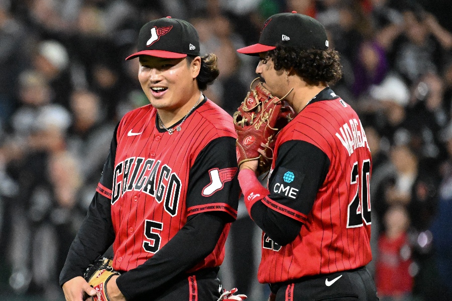 Wソックス・村上宗隆（左）とミゲル・バルガス【写真：ロイター】