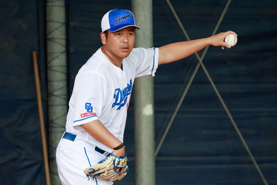 中日から戦力外通告を受けた福敬登【写真:小池義弘】