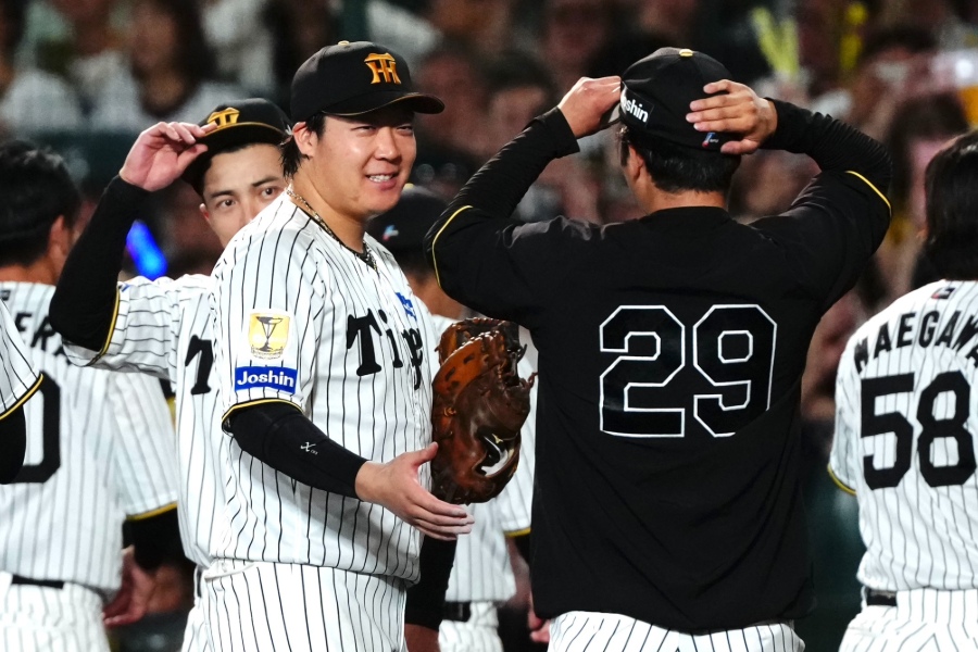 ヤクルト戦に出場した阪神・大山悠輔【写真:黒澤崇】