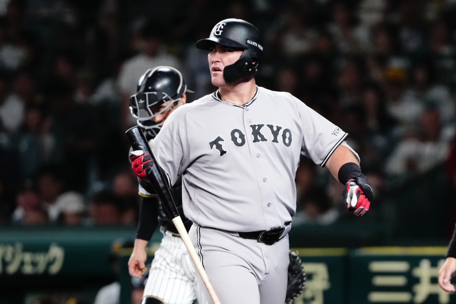 阪神戦に出場した巨人・リチャード【写真：黒澤崇】