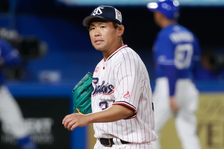ヤクルトから戦力外通告を受けた田口麗斗【写真：加治屋友輝】