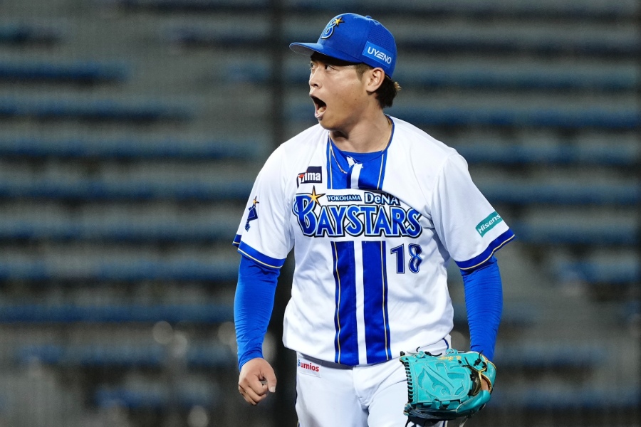 ファーム日本選手権準決勝・巨人戦に登板したDeNA・小園健太【写真:黒澤崇】