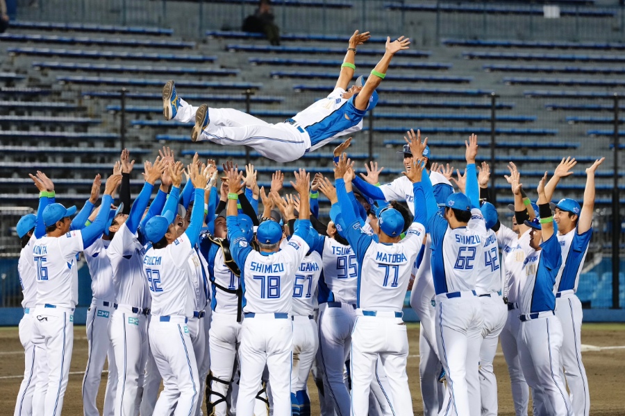 ファーム日本一を達成した日本ハムナイン【写真：黒澤崇】