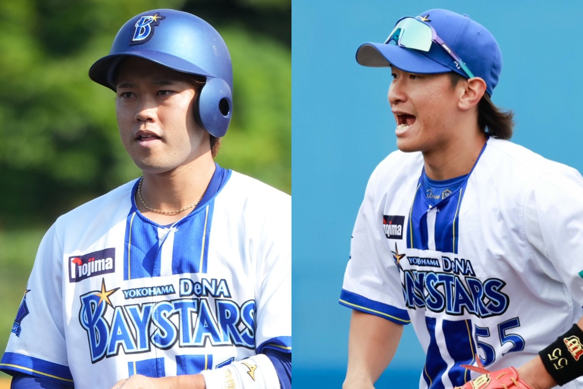 西巻賢二（左）と井上絢登【写真：小池義弘、町田利衣】