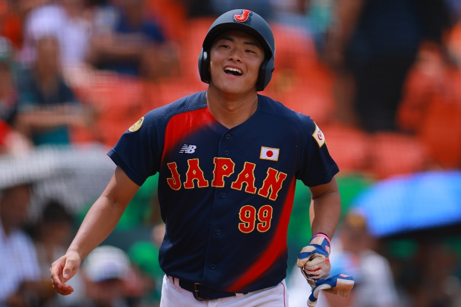 メキシコ代表戦に出場した侍ジャパンU-15代表・関蓮太郎【写真：Getty Images】