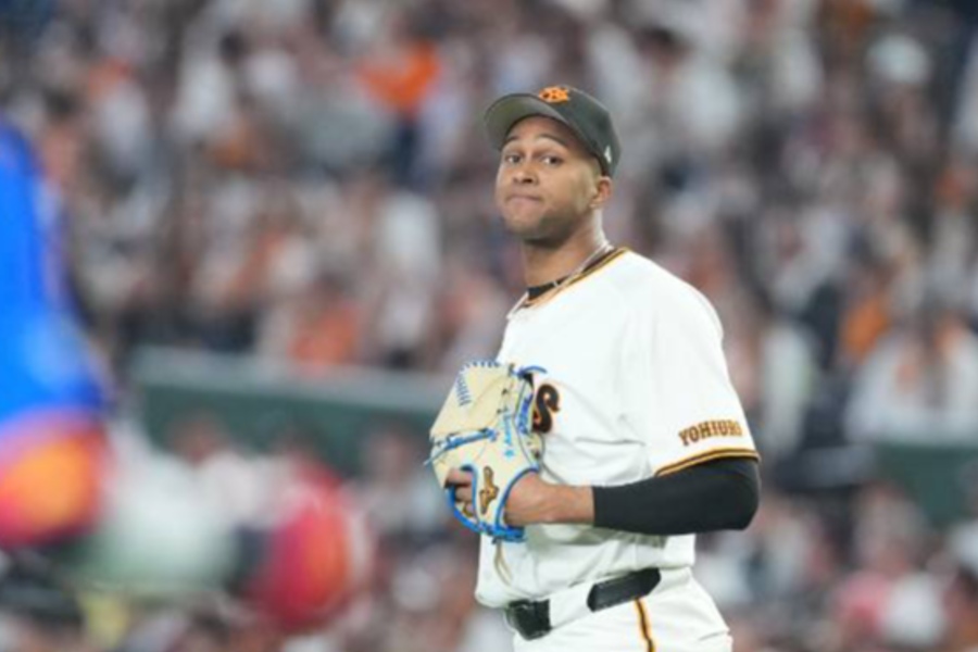 度会に痛恨の決勝ソロを浴びた巨人・ライデル・マルティネス【写真：井上学】
