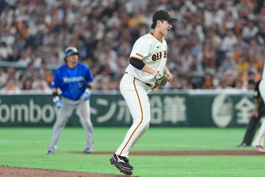 好投を見せた巨人・井上温大【写真：井上学】