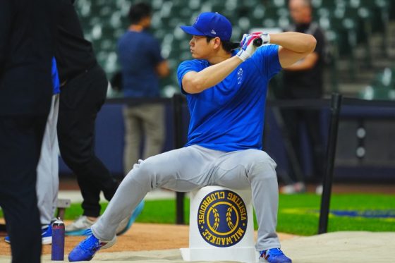 大谷翔平、“異例”マシン超至近距離でフリー打撃　怪物ミジオロウスキー対策