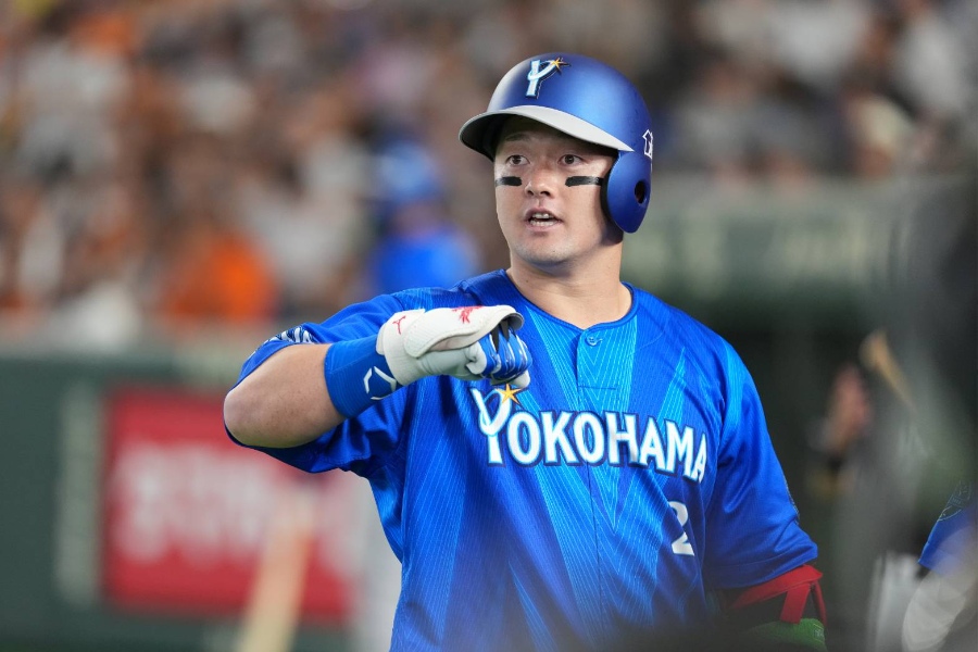 巨人戦に出場したDeNA・牧秀悟【写真：井上学】