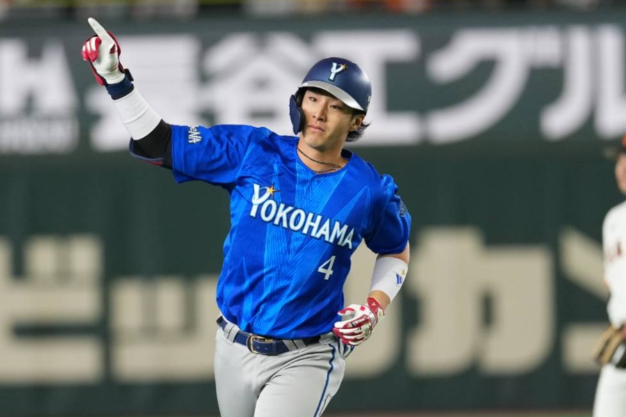 2戦連発で勝利に貢献したDeNA・度会隆輝【写真：井上学】
