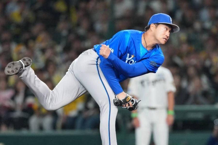 阪神戦で好投したDeNA・岩田将貴【写真：井上学】