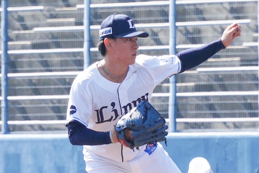 横浜高OBでもある西武・杉山遙希【写真：湯浅大】