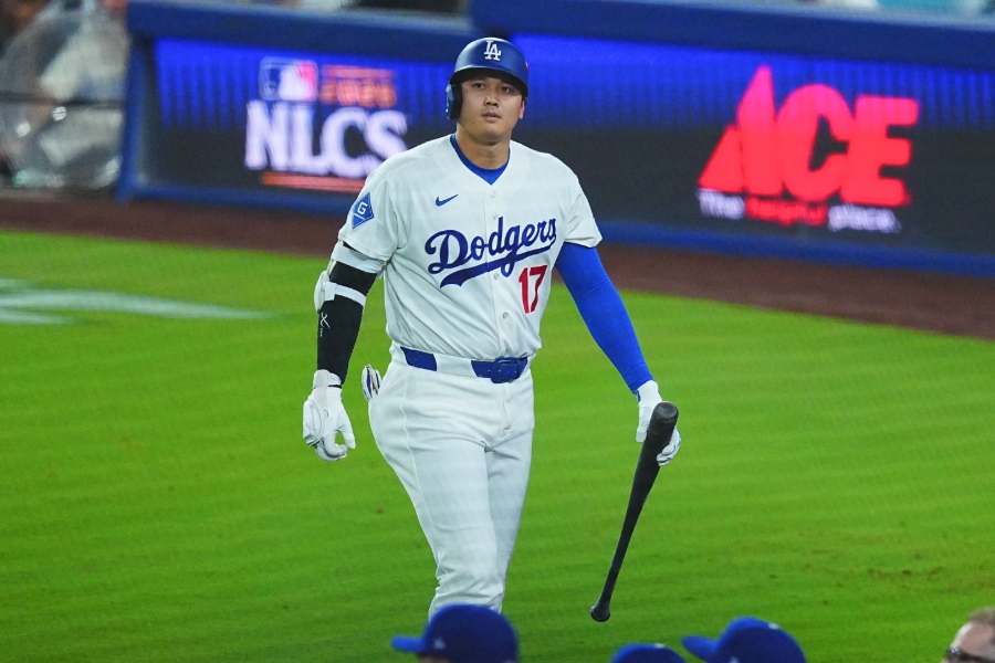 ブルワーズ戦に出場したドジャース・大谷翔平【写真：荒川祐史】