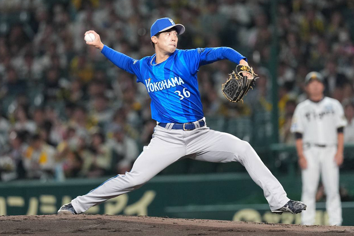 “ファイナルS第2戦、甲子園でCS初先発を果たした【写真：井上学】”